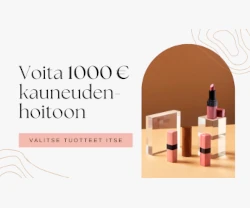 Voita 1000 eurolla kauneudenhoitotuotteita!